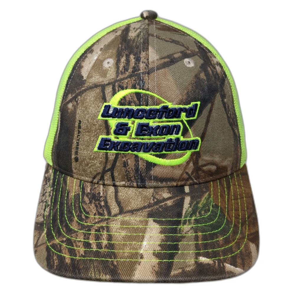 Kati Baseball Cap Green One Size Realtree Camo Mesh Back Excavation Logo hat